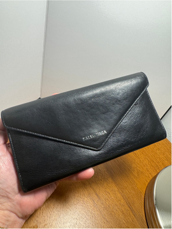 Balenciaga Handbags - Balenciaga Black Leather Envelope Large Wallet